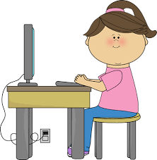 Girl on a computer